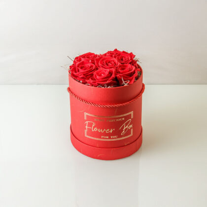 Καπελιέρα Μεγάλη με Forever Rose σε Κόκκινο Χρώμα